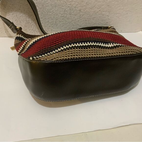 THE SAK Multi-Color Stripe Crochet Short Shoulder Handbag NWOT - Picture 6 of 11